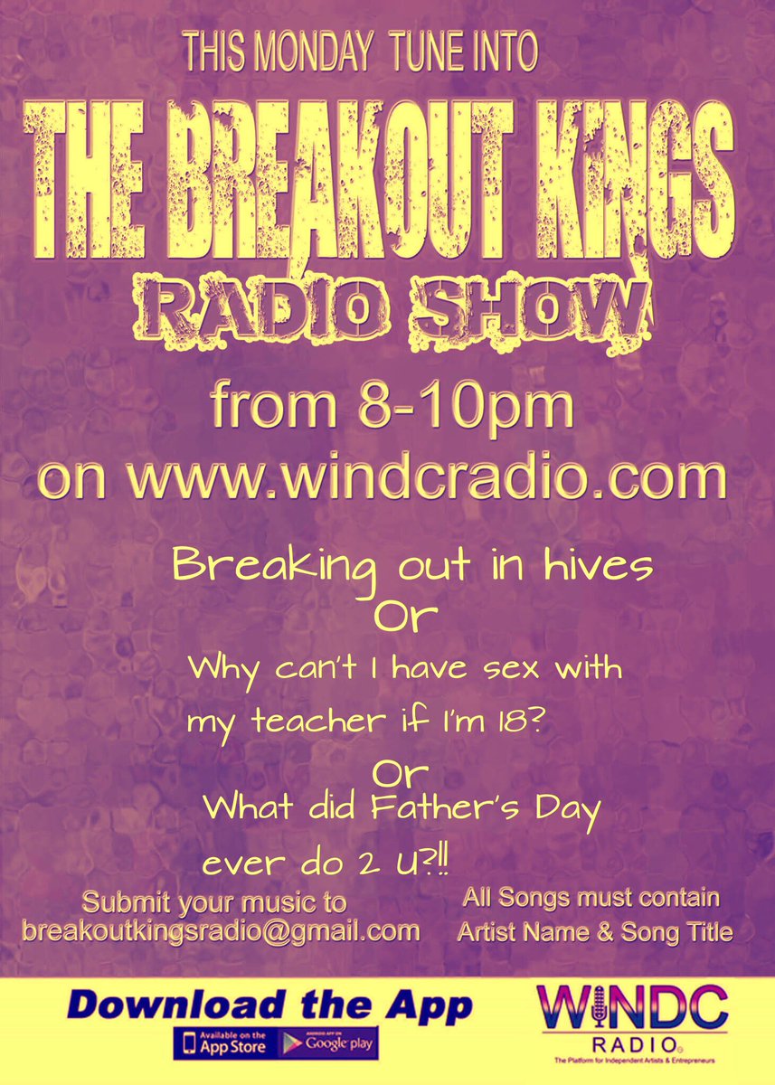 breakkingsradio's tweet photo. Tune in tonight!! #breaoutkingsradio #windcradio https://t.co/urIz2yE9nN