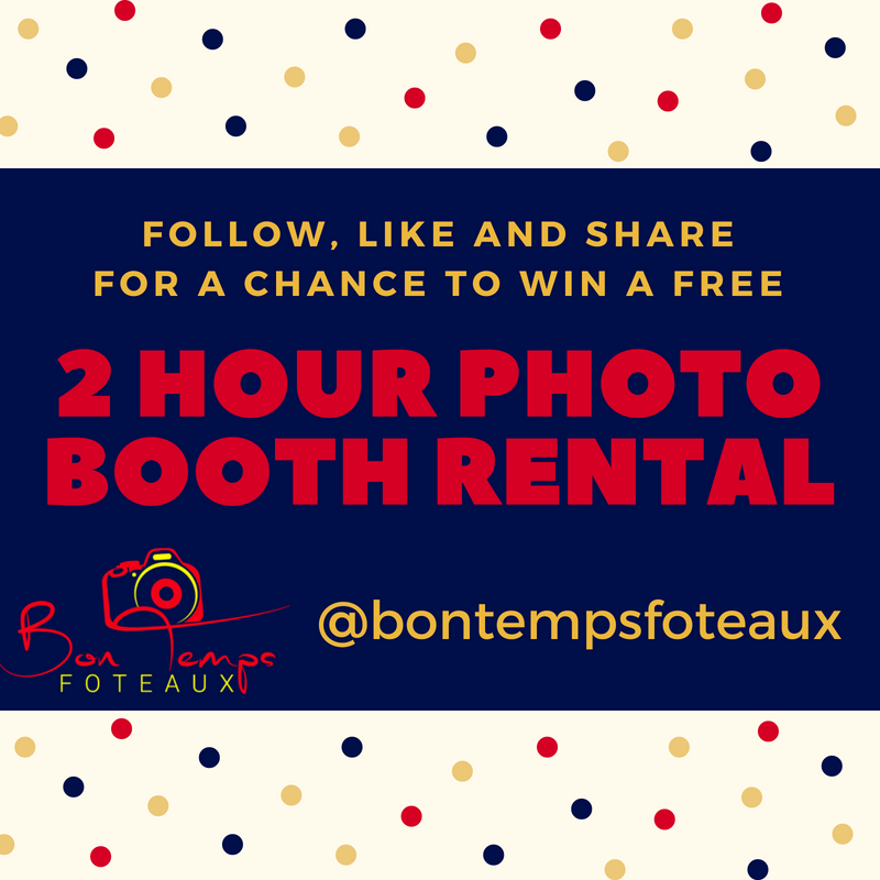 It's a #giveaway. Follow us and retweet to enter!! Click here 👉🏾 bit.ly/2HG8ZA6  for additional details...

#BatonRouge #EventPlanner #Photobooth #BonTempsFoteaux