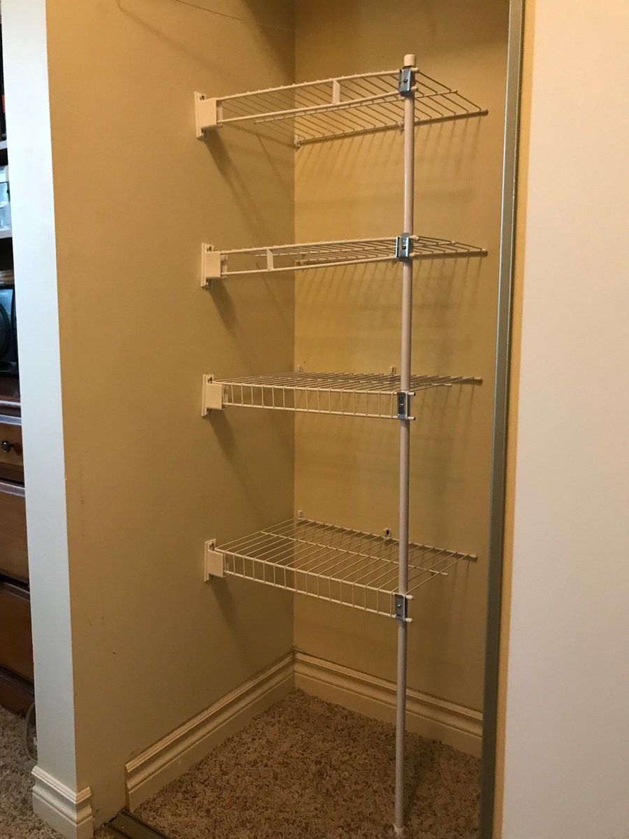 jobjarcanada's tweet photo. The before and after for our winner Karina and her family, the winners of our Job from the Jar day! Do you want a free handyman? Stay tuned: we are in a new neighbourhood every two weeks. #closetgoals #JobJarday https://t.co/YINEGOQsx1
