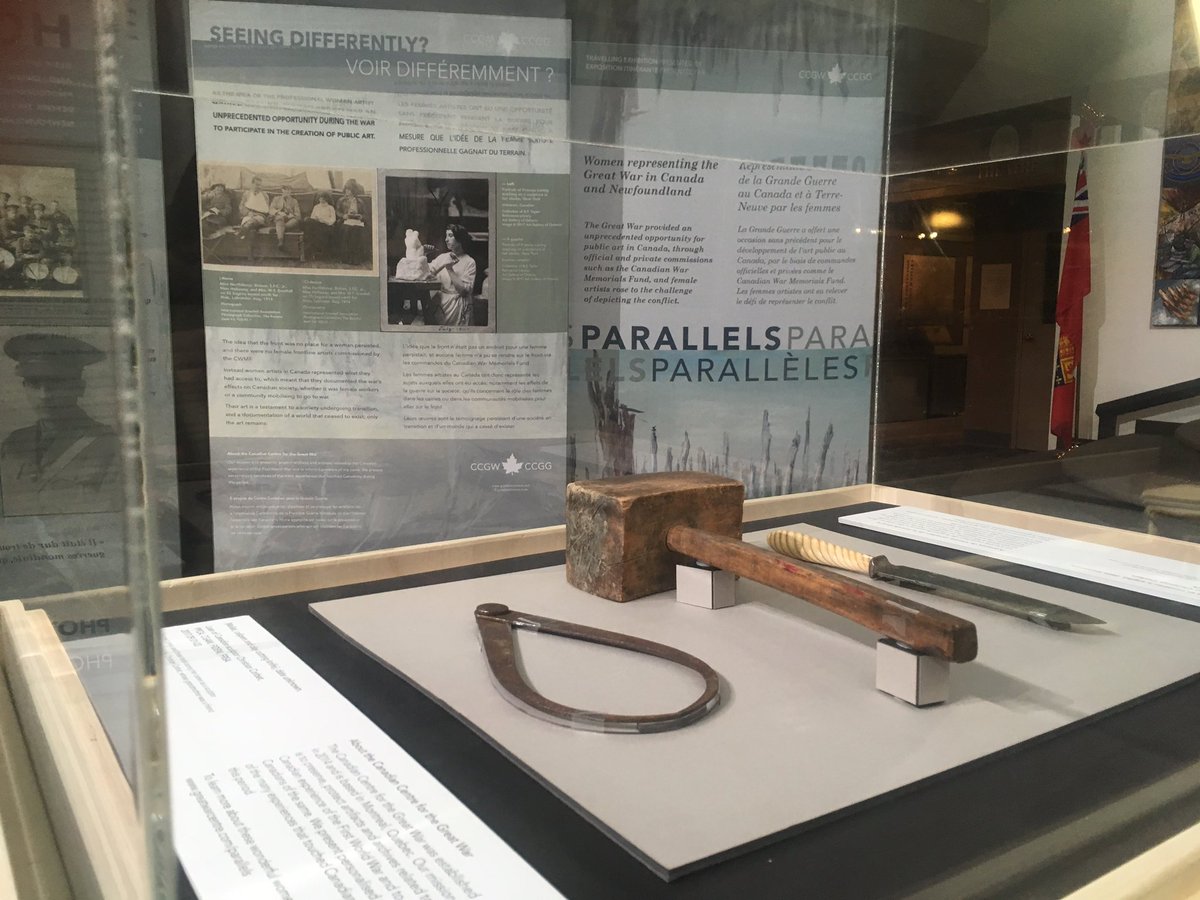FoundersGallery's tweet photo. It's a great day to check out #parallels @TMM_yyc @GreatWarCentre #yyc #canadianartist #canadianart https://t.co/YmvozG5juN