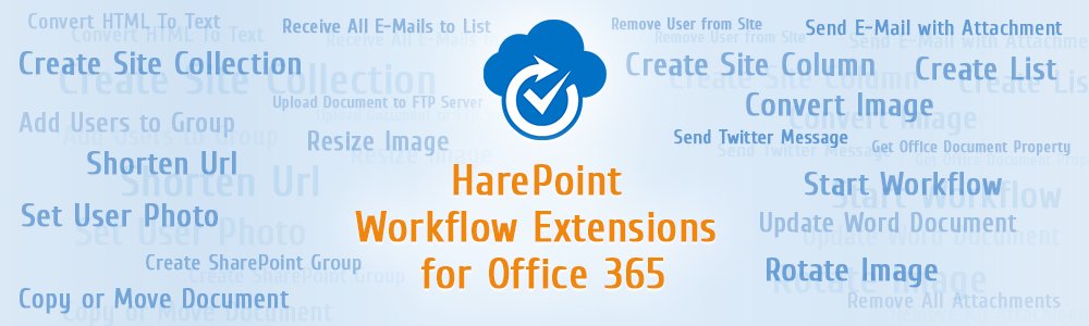 HarePoint's tweet image. A new solution for workflow authoring in SharePoint Online - HarePoint Workflow Extensions for Office 365! Try all 180 'ready-to-use' workflow activities: harepoint.com/News/Office365… #SharePointOnline #Office365 #SharePointWorkflow