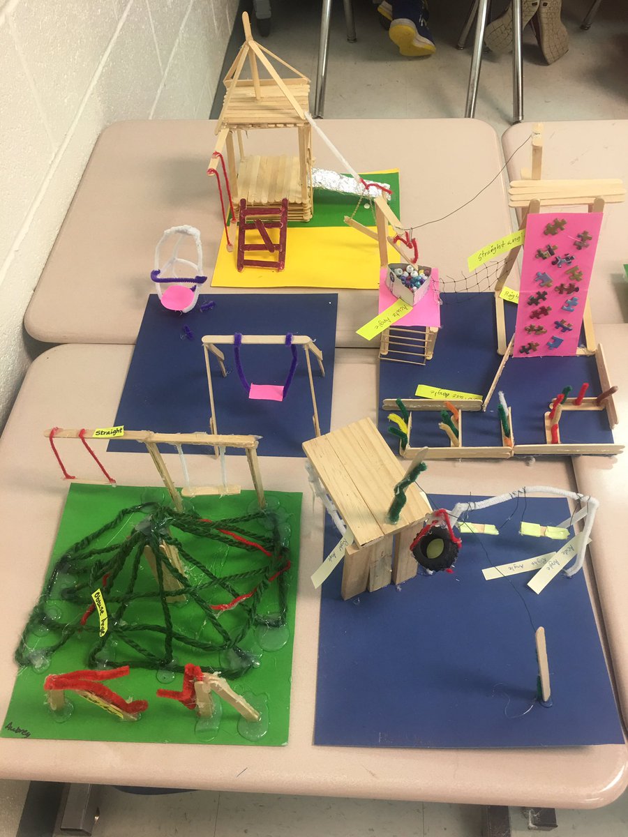 tcrouch12's tweet photo. Ss used STEM to design and create playgrounds. Making these last few days count!! #futureengineers #lcps18 #waterfordES #lcpsSTEM https://t.co/wDpSTMGDoX