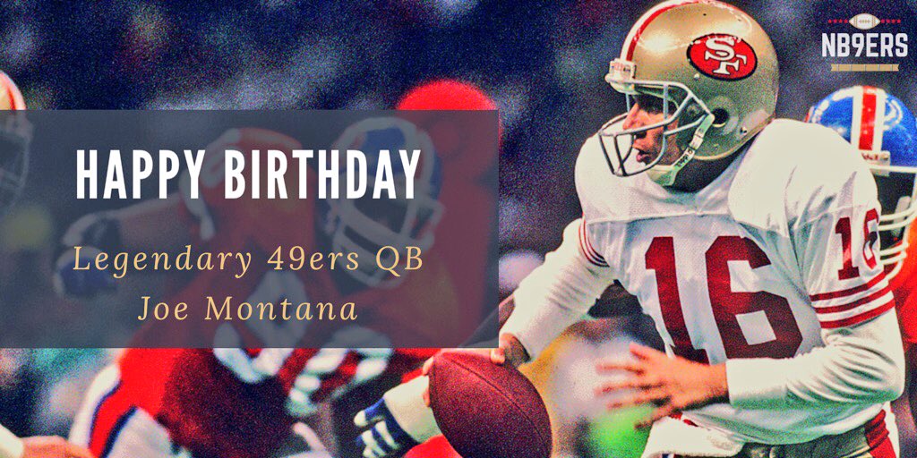 Happy Birthday to the GOAT legendary QB Joe Montana (  