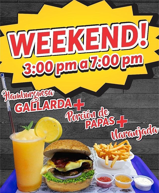 circuspopcucuta's tweet photo. Ven y empieza la semana con lo mejor que te trae la Gallardia, la súper promo hamburguesa + porción de papas + naranjada por tan solo $9.900 .
. 
O pídelos a Domicilio 
#circuspop #cucuta #fastcasual #delicia #lagallardiacolombiagourmet #malecom #lomejor https://t.co/teFeX5hXls