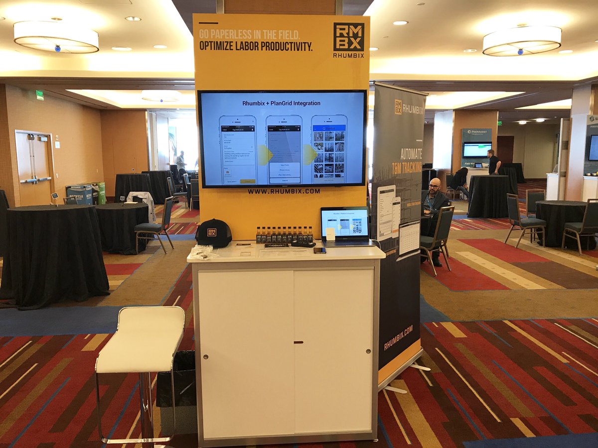 rhumbix's tweet photo. The @rhumbix team is excited to be at #PlanGridSummit today! Be sure to stop by booth #12 to learn more about our integration with @PlanGrid. https://t.co/zqTikc4uvt