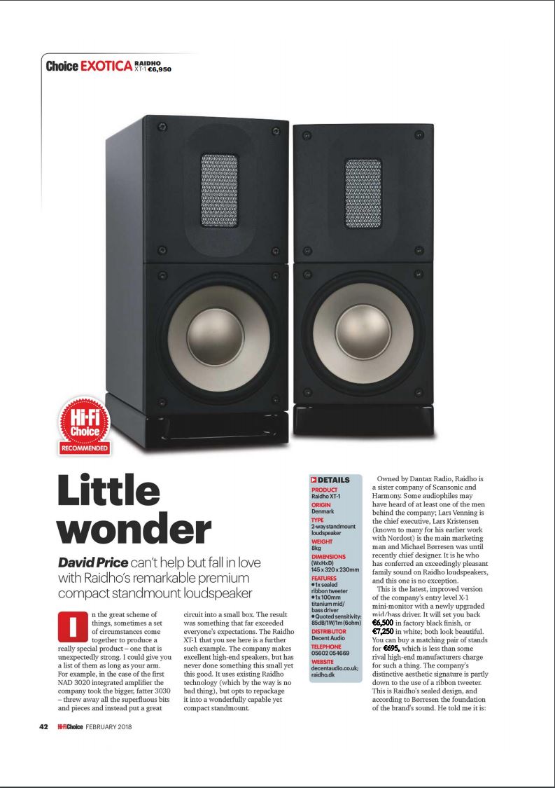 A10Audio's tweet image. Raidho XT1 Little Wonder says HiFiChoice 
Recommended!
Best trade in offers #A10Audio/Room4Music