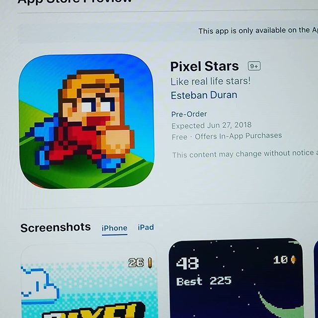 OgrePixel's tweet photo. Yeah! #PixelStars now available to Pre Order on the App Store 🙂 https://t.co/wFeoFyPwrg https://t.co/W1sgu8WSlZ