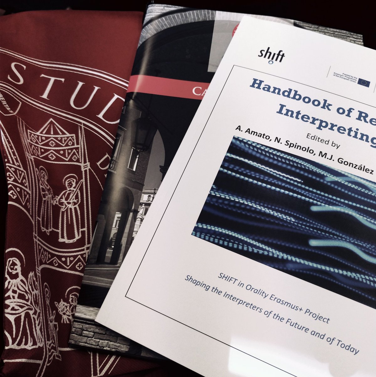 Sabri8uk's tweet photo. The first day of the #SHIFT project has gone! Lots of interesting topics discussed today, such as vocal hygiene for #remoteinterpreters. Looking forward to discovering what's next tomorrow!
#1nt #terp #remoteinterpreting #UNIBO #shift #ErasmusPlus https://t.co/VIboqssKXM