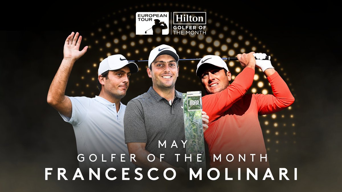 DPWorldTour's tweet photo. The fans have spoken 🗣️

Francesco Molinari is your May @HiltonHonors Golfer of the Month. https://t.co/M2OoYeogpf