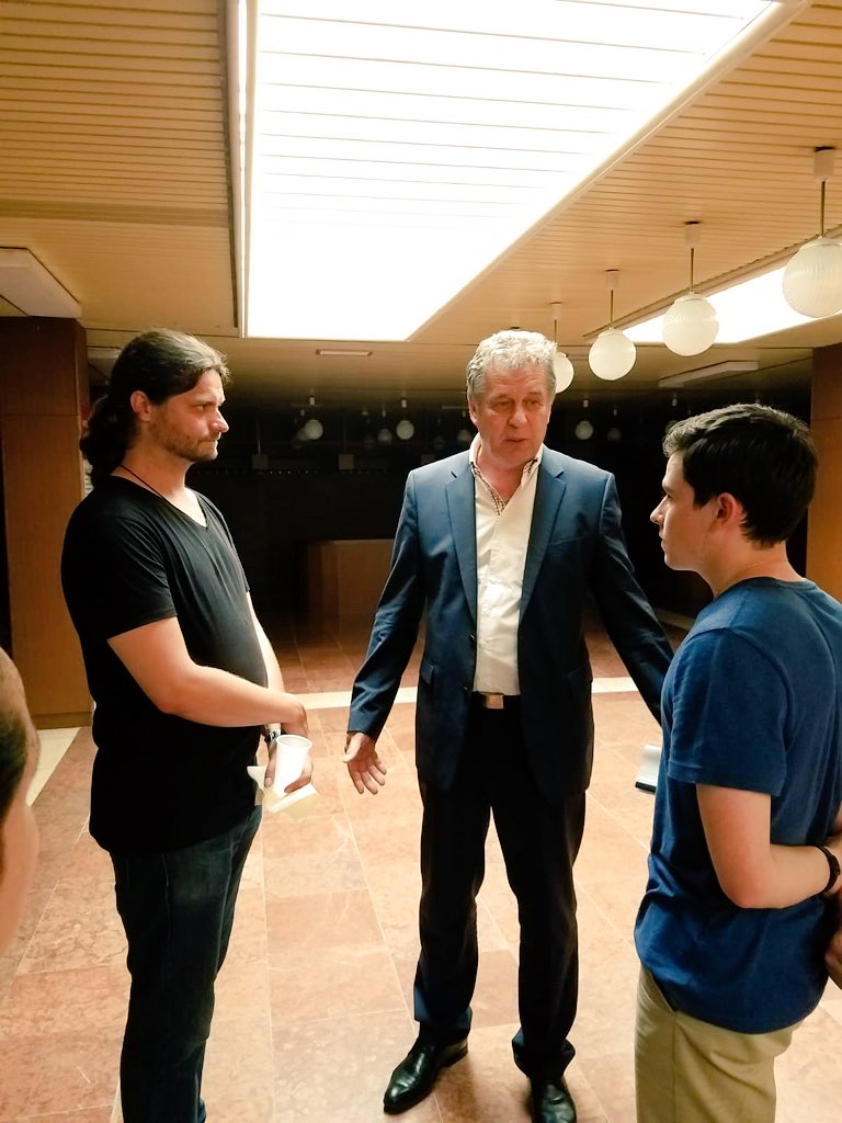 PorterSup205's tweet photo. Our Nitra tour de force ended fittingly in the Mayor’s Office. Great to meet Mayor Josef Dvonc and his staff. He was generous with his time &amp; we discussed the importance of international community and connection. @NapervilleIL @NCTV17 @ipsd204 https://t.co/zmdsIBtCxS