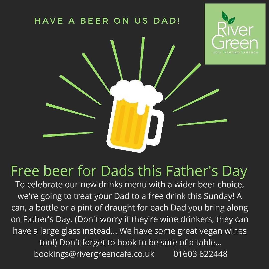 Free beer for Dads... #fathersday2018 #veganbeer #justbeer #okandwinetoo