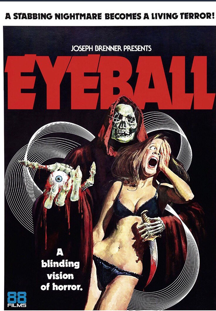 Umberto Lenzi’s early slasher Eyeball (1975) will be getting a first time DVD release in the U.K. courtesy of 88 Films. Due 27/08/18 #umbertolenzi #Eyeball1975 #slasher #slasherdvd