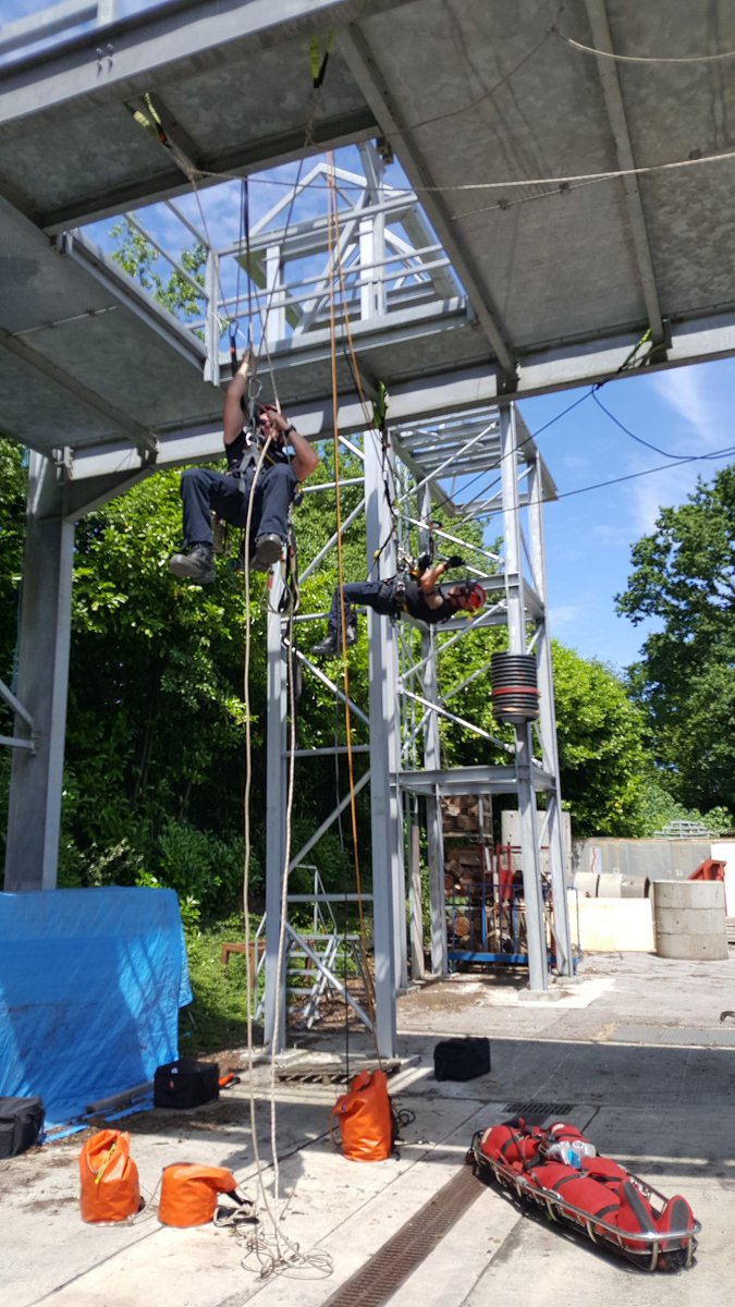HantsIOW_USAR's tweet photo. Hot work for the @Hants_fire #techrope #team today on @HantsUSAR @HFRS_Academy rope rig. Personal rope skills and a little journey with some obstacles in the way. Also edge transition and guiding lines to clear obstructions. #notjustfires #training #prepared https://t.co/3Py1q4uZ2l