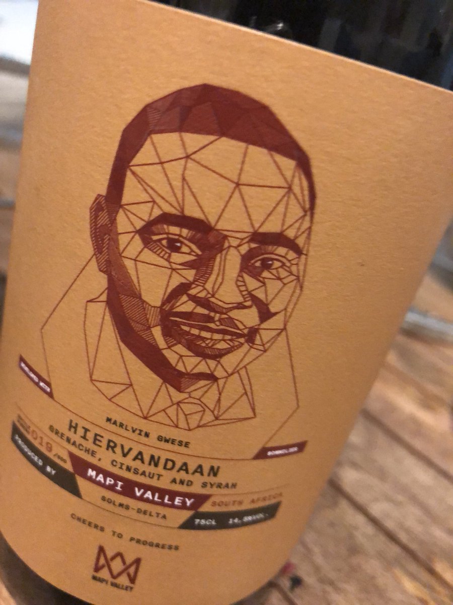 WhiskyoftheWeek's tweet photo. Now trying @mapi_valley Hiervandaan Bottle 019 van 500 a blend of grenache, cinsault and syrah. #SAVineShare https://t.co/xOfnUi3rWn