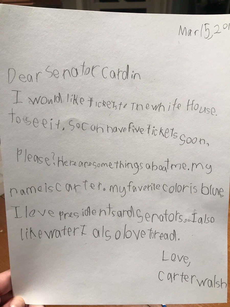 AnneLadewig's tweet photo. .@BenCardinforMD one of your constituents who’s not on Twitter sent this letter Mar 15 - can u help? https://t.co/V5MKUOVFId