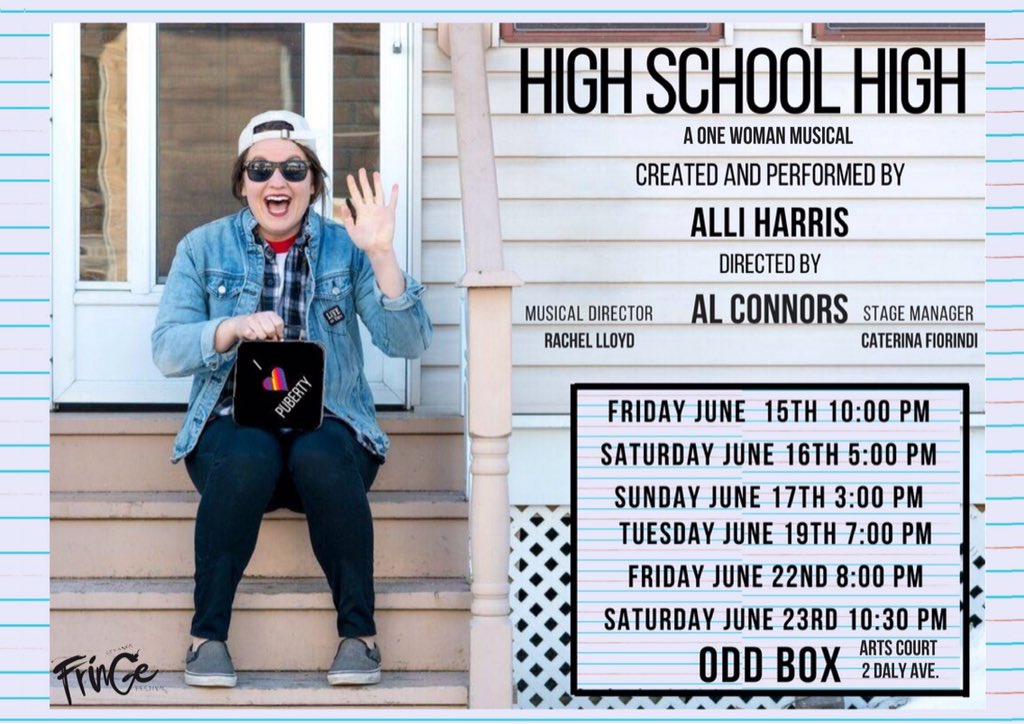 RhythmBurgundy's tweet photo. Hey Pals!! Rhythm and Burgundy's own @AlliHarris19 is doing her first solo show in the fringe!! Link for tickets below!      https://t.co/T4MBZYiEeE https://t.co/fgVy2DYRG4