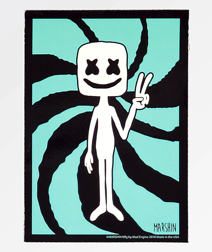 MarshinCo's tweet photo. New Marshin stickers available at @zumiez! https://t.co/Otw2QAhJ1l