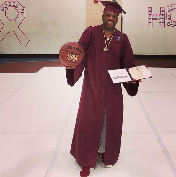 Never Too Late: #MichaelBivins is officially a high school graduate at.vibe.com/yZ890j