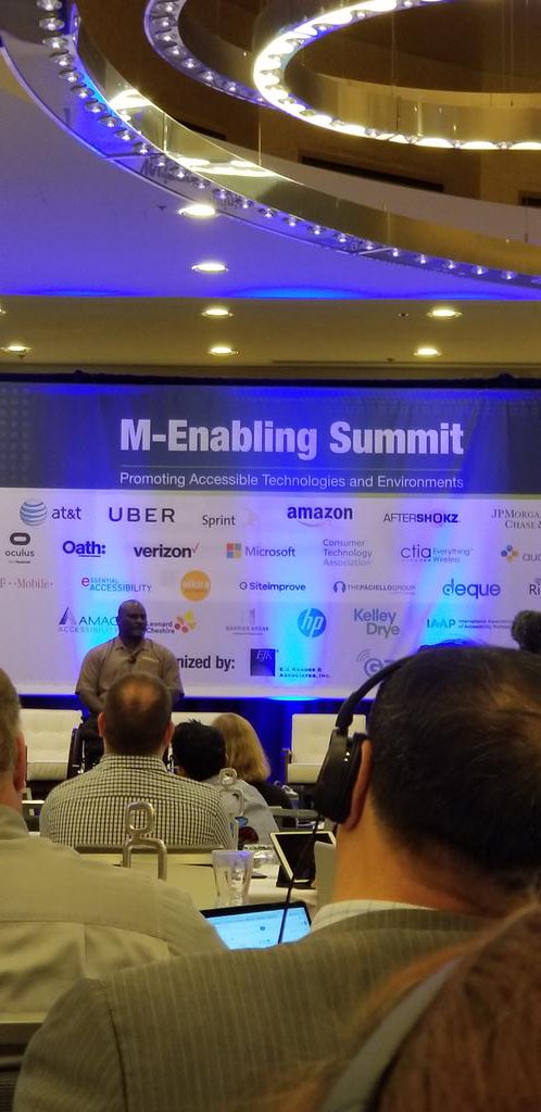 TouchtheFutureI's tweet photo. Col. Gregory D Gadson keynote M Enabling 2018
Motivating work to do to not just meet law but go beyond #mEnabling18 #allAXS #G3ict https://t.co/e4R6c9AwTN https://t.co/p13MJmmakz