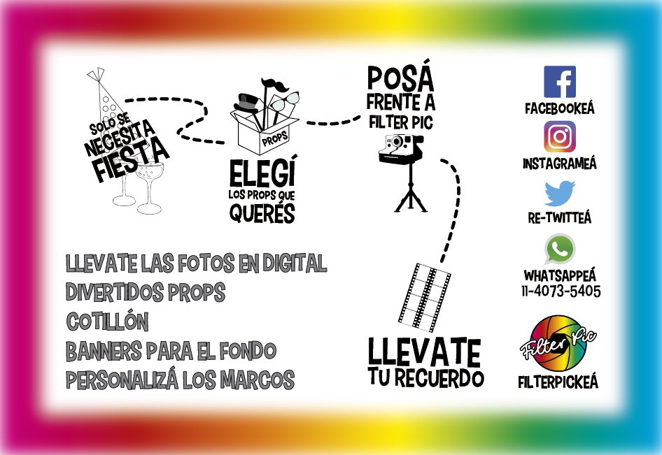 filterpic_ok's tweet photo. Te dejamos todos los pasos para tener tu mejor cumpleaños! Vos seguilos 😉 https://t.co/6I24846GqZ