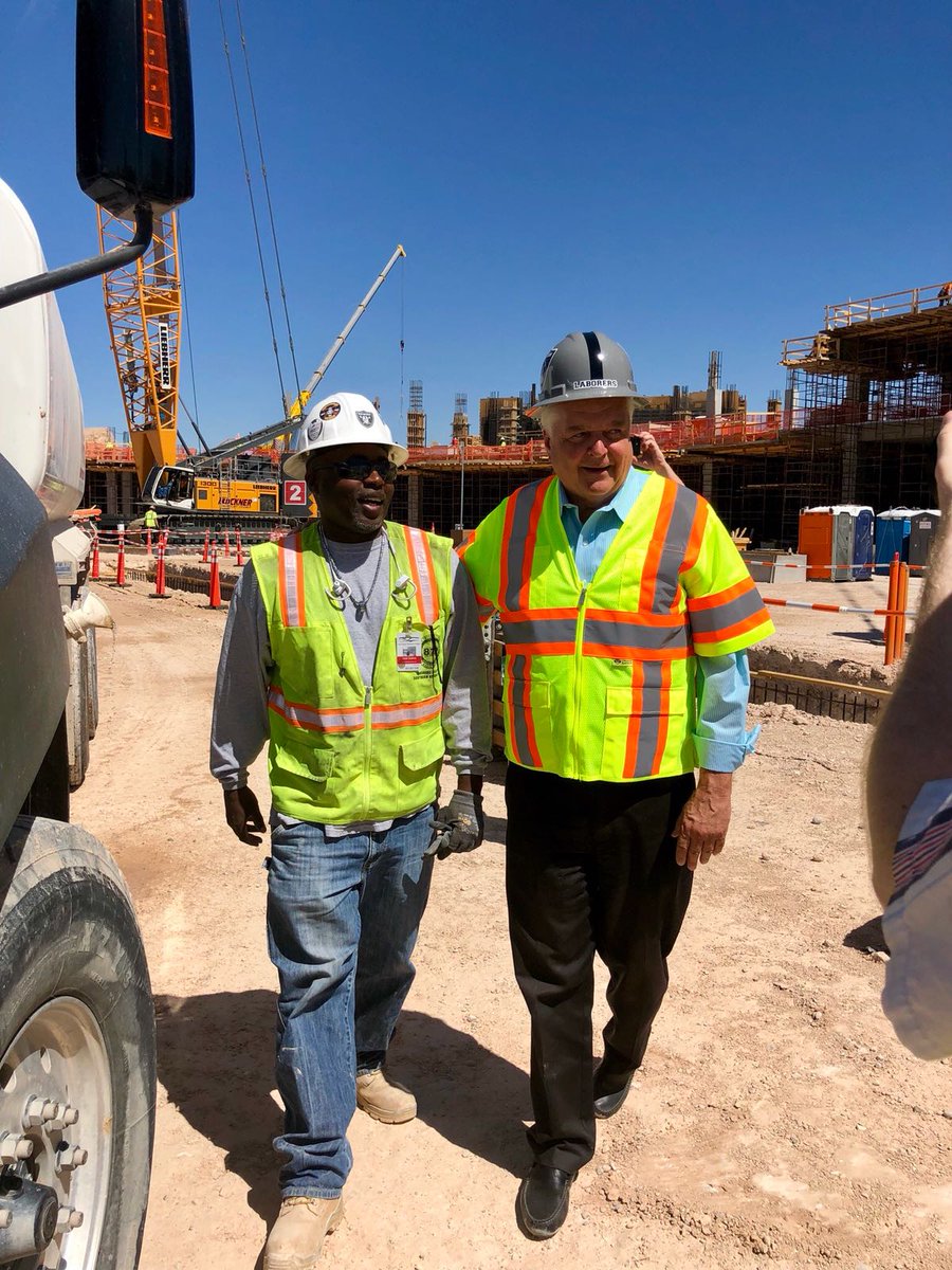 SteveSisolak's tweet image. Incredible progress being made at the @RAIDERS @UNLV Stadium! Thank you to all the #unionstrong workers who are making this new chapter in NV come to life. I am proud to stand with NV Organized Labor #nvgov #GOTV #nvjobs #VoteSisolak