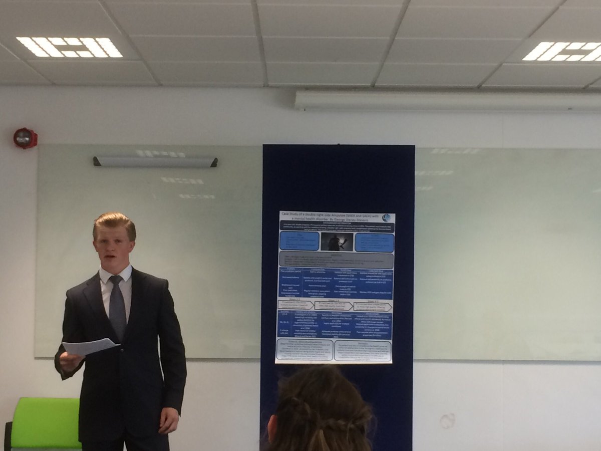 gds115gds's tweet photo. Afternoon brings @George20897 and a bilateral amputee presentation @uworcphysio @UoW_OT https://t.co/uyq1e9Sb3R