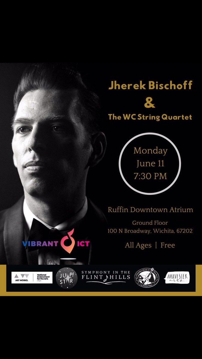 FREE strings concert tonight 7:30pm at the Ruffin Downtown Atrium. Help us welcome special guest <a href="/jherekbischoff/">Jherek Bischoff</a> with the WC String Quartet