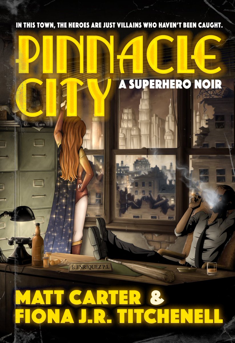 FJR_Titchenell's tweet photo. "In this skillfully constructed secondary-world noir novel, having superpowers isn’t always so super, and everyone has something to hide." —Publisher's Weekly. https://t.co/kTMe8WKepW #PinnacleCity #Superhero #Noir @TalosPress @literarycounsel https://t.co/2urJWObsT2