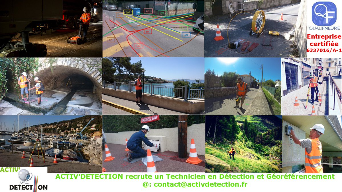 ActivDetection's tweet photo. ACTIV'DETECTION RECRUTE DES TECHNICIENS EN DETECTION DE RESEAUX
Vous avez envie de changement, de travailler en extérieur de participer à la construction de nos réseaux.
Venez intégrer une équipe jeune et dynamique. https://t.co/KaAicVFOG3