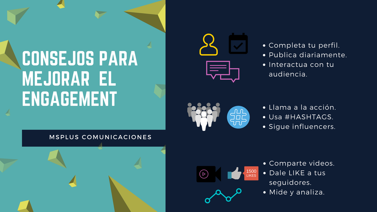 mspluscomunica's tweet image. #MStips 😀
El #engagement es el compromiso entre la marca y los usuarios, creando motivación para que los seguidores se sientan parte de la marca y de esta manera poder llegar a nuevos usuarios. #infographic #Msplus #socialmedia #tips
