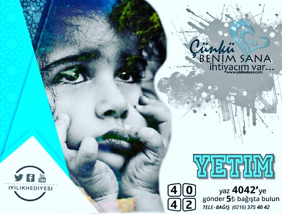 “Her ne iş yaparsanız yapın niyetiniz ALLAH rızası olsun.”
Gavs-ı Sânî Hz. (k.s)

#YetimYaz4042yeGönder
 1 📱sms 📩5  tl 

#YetimYaz4032yeGönder
1 📱sms 📩 10 tl

 #YetimeElUzat

👉Nice Hayırlara Vesile ol👈

@Gizli_Golge <a href="/Besirdernegi/">Beşir Derneği</a> 
<a href="/GizliKatip/">Yâsin Kâtip 🇹🇷</a> @BeatrixLoi 
<a href="/hemhali/">Hemhâl</a> <a href="/dqdmrc/">Dqdmrc 'Yüsrâ'</a>