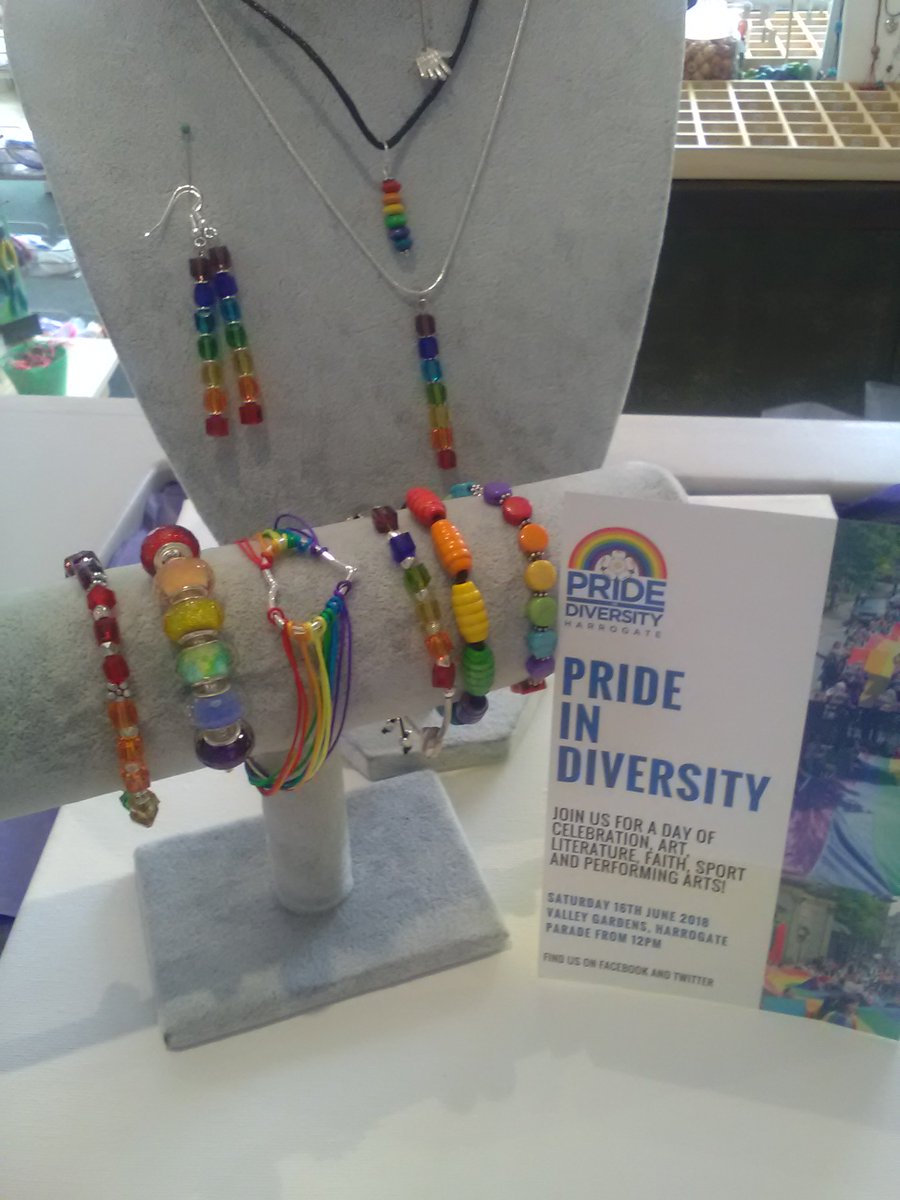 beadharrogate's tweet photo. Pride in Diversity Harrogate, parade and celebration. We thought we would make these, easy to make at our bead bar or we can make them for you.Just get in touch.#harrogate #diversity #pride #parade #celebrate #lgbt https://t.co/wZonSKCE8V