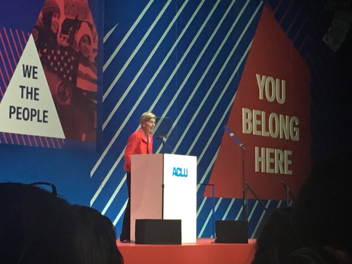 CvRose3's tweet image. “we’re gonna vote like our rights depend on it!”  Sen Warren. #aclucon.18