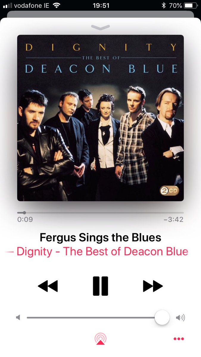 Currently playing, 😎😎😎 #DeaconBlue #FergusSingsTheBlues