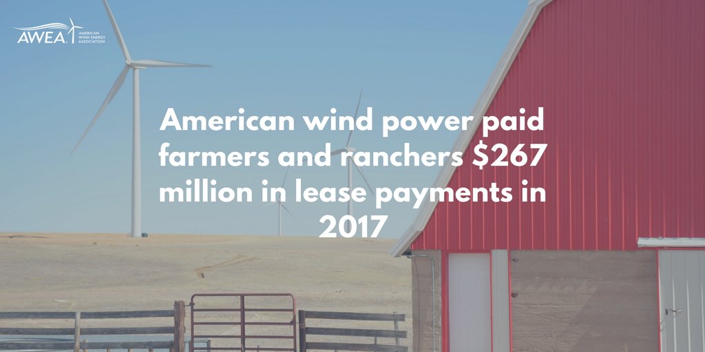 #Windpower fact of the day: Wind is a new cash crop for America's farmers and ranchers.