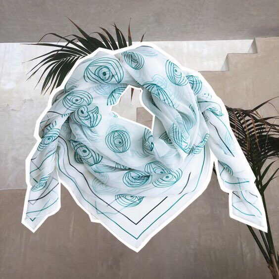 Perfect summer accessory ✨ our 'Eye' Silk Scarf in all new colors now available on our website 🌴
#magdalenamieszkowska #magdalenaloves #ss18 #eyesilkscarf #silkscarf #summer #holidays #colors #summeraccessory #accessories #headband #organicsilk #sustainablefashion