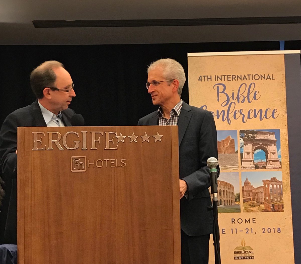EstherKnott's tweet photo. Mario Brito, President of the Inter-European Divison welcomes us to his territory for the 4th International Bible Conference (Rome). #4ibc https://t.co/4Jay229BMo
