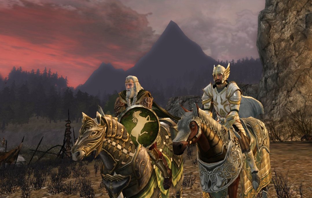 thiagosalla's tweet photo. @lotrofamily @lotro Probably too late but I love this screenshot far too much not to post it. My captain and his faithful steed! https://t.co/DvByrglRdR