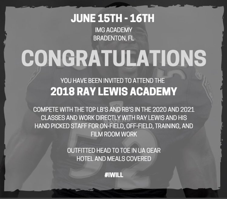 Blessed to be invited to the RL52 camp 😈 @HamiltonESPN