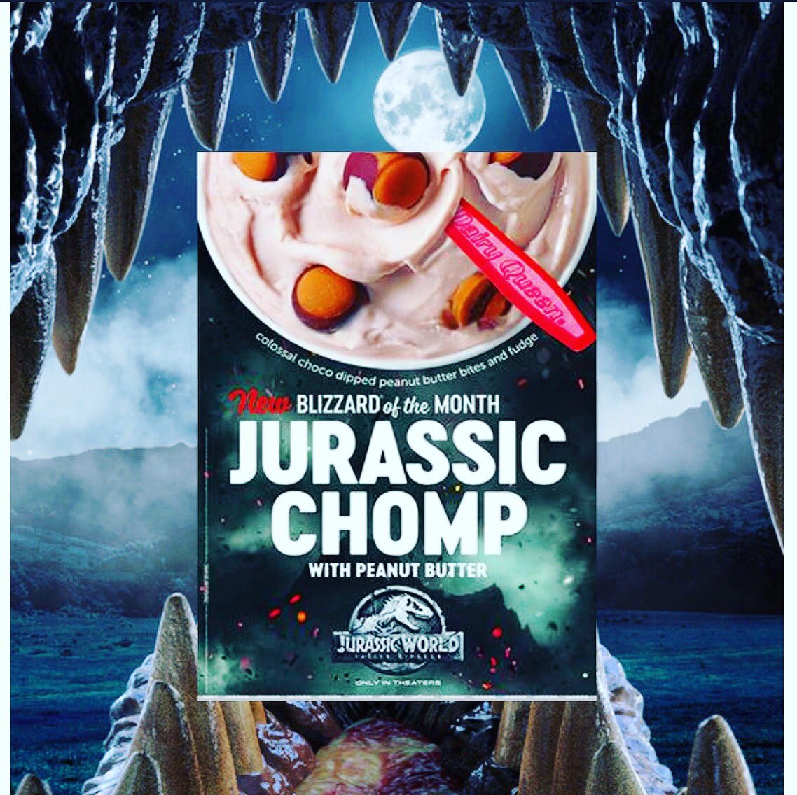 SmithDairyQueen's tweet photo. Try our new Jurassic chomp blizzard today! https://t.co/rVJUgeaYIv