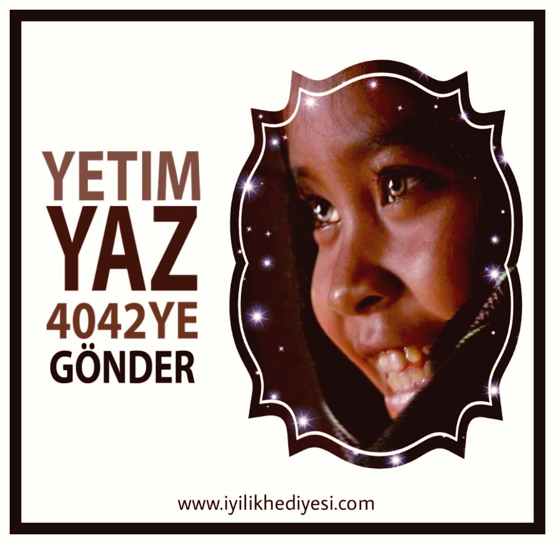 #iyilikheryerde
#iyilikhediyesi
Yetim yaz 4042 ye gönder
