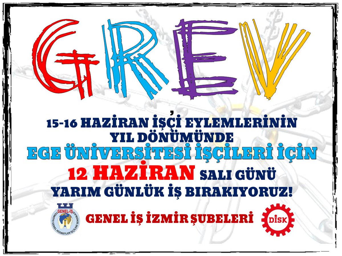 gencege's tweet photo. Yarın Izmir de, yarım gün üretim duracak..

#MağdurTaşeronaKadro https://t.co/TlJpNd19tG