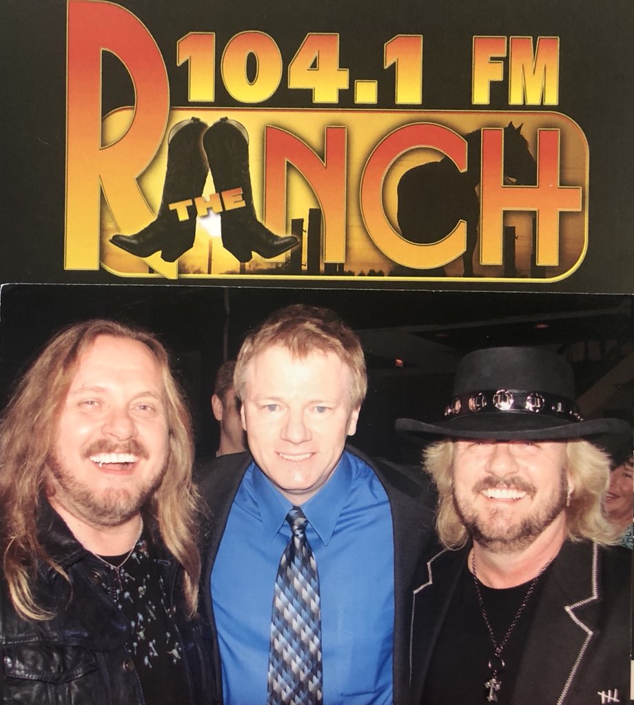 Happy birthday to Donnie Van Zant (right) with 104.1 s Dennis and Johnny Van Zant (left) 