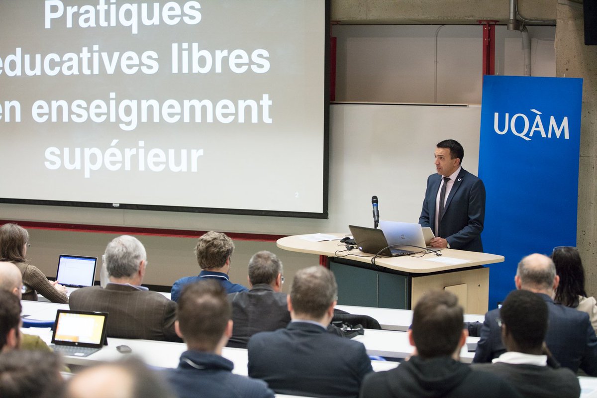 captic's tweet photo. Vidéo : Pratiques éducatives libres, par Thierry Karsenti @thierryUdM, titulaire de la Chaire de recherche du Canada sur les TIC en éducation, Université de Montréal https://t.co/5ZhXbh3azs
5e Colloque libre de l'Adte 2018 #clibre18 #ccbysa #adte https://t.co/HwJQsZcjit