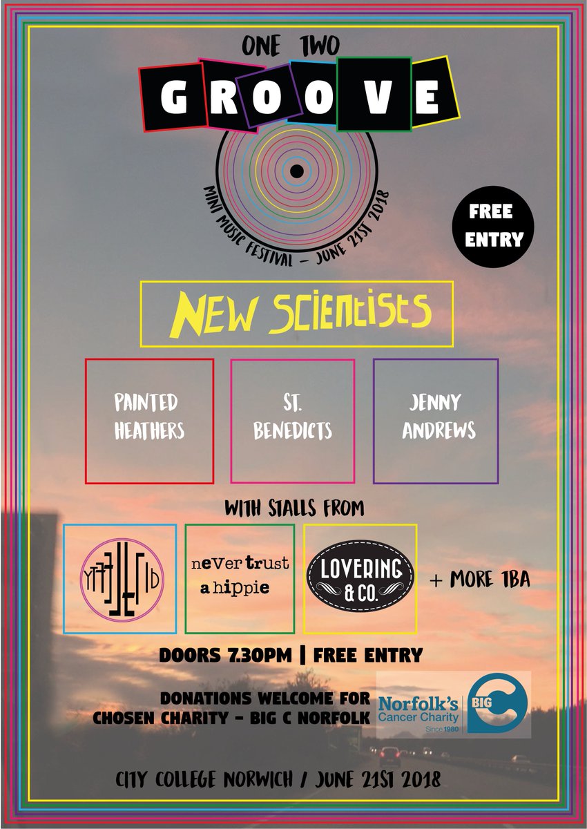 onetwogroove's tweet image. #norfolkhour I’m Ellie Bickerton-Jones from @cactusmediaccn. For my final major project, I am putting on a mini music festival, @onetwogroove on 21st June 2018. So why don’t you come down and enjoy a night of live music from upcoming artists, whilst browsing some amazing stalls