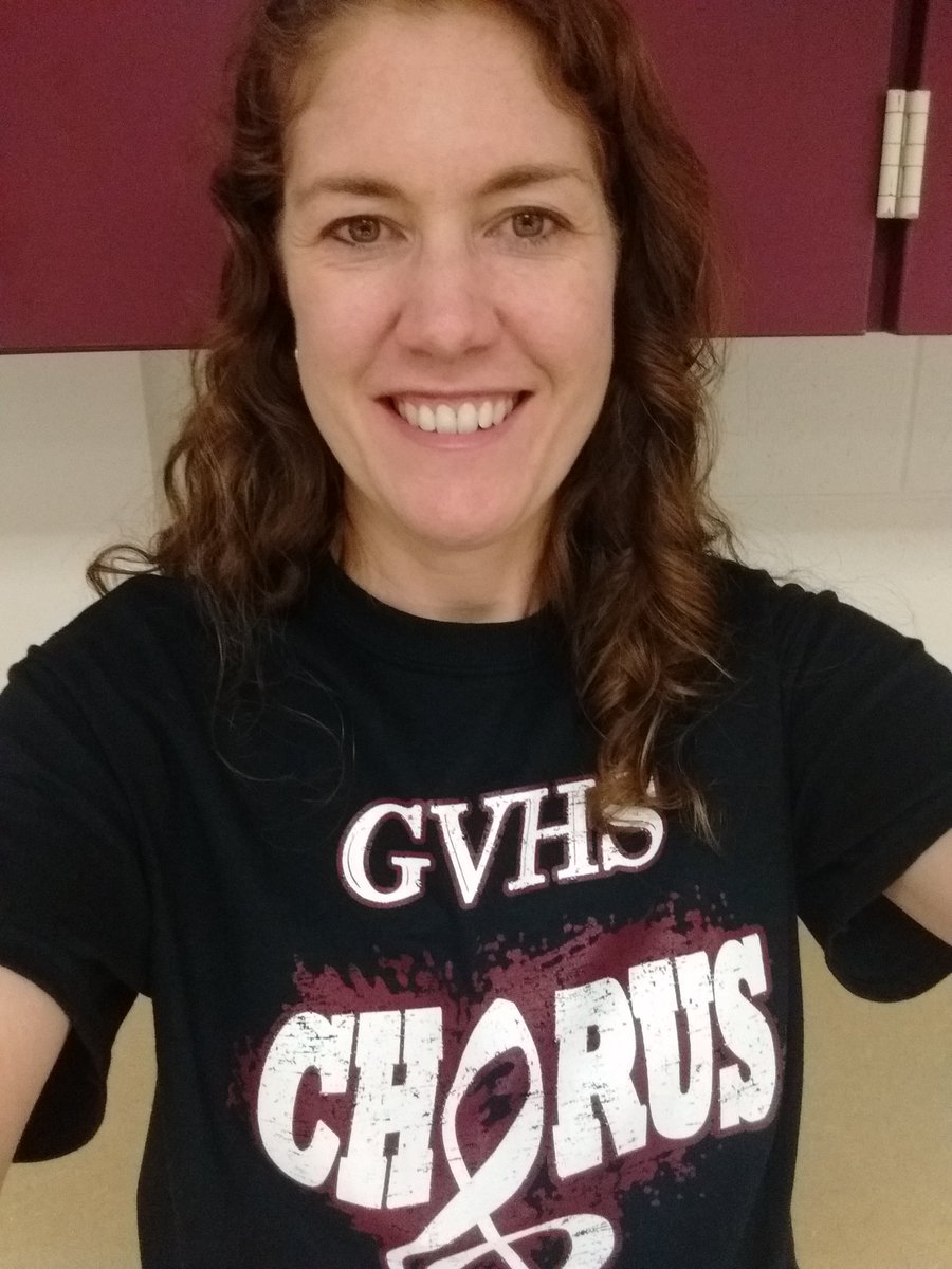 So happy to have gotten this awesome t-shirt from Mrs. Thomas.  Ty!  Also amazing to hear Ms.Goldberg subbing next door and playing the CES song she learned when she attended CES.  Great day! #GVfeeling #concordjags <a href="/GVMSmusicdept/">GVMSmusic</a>