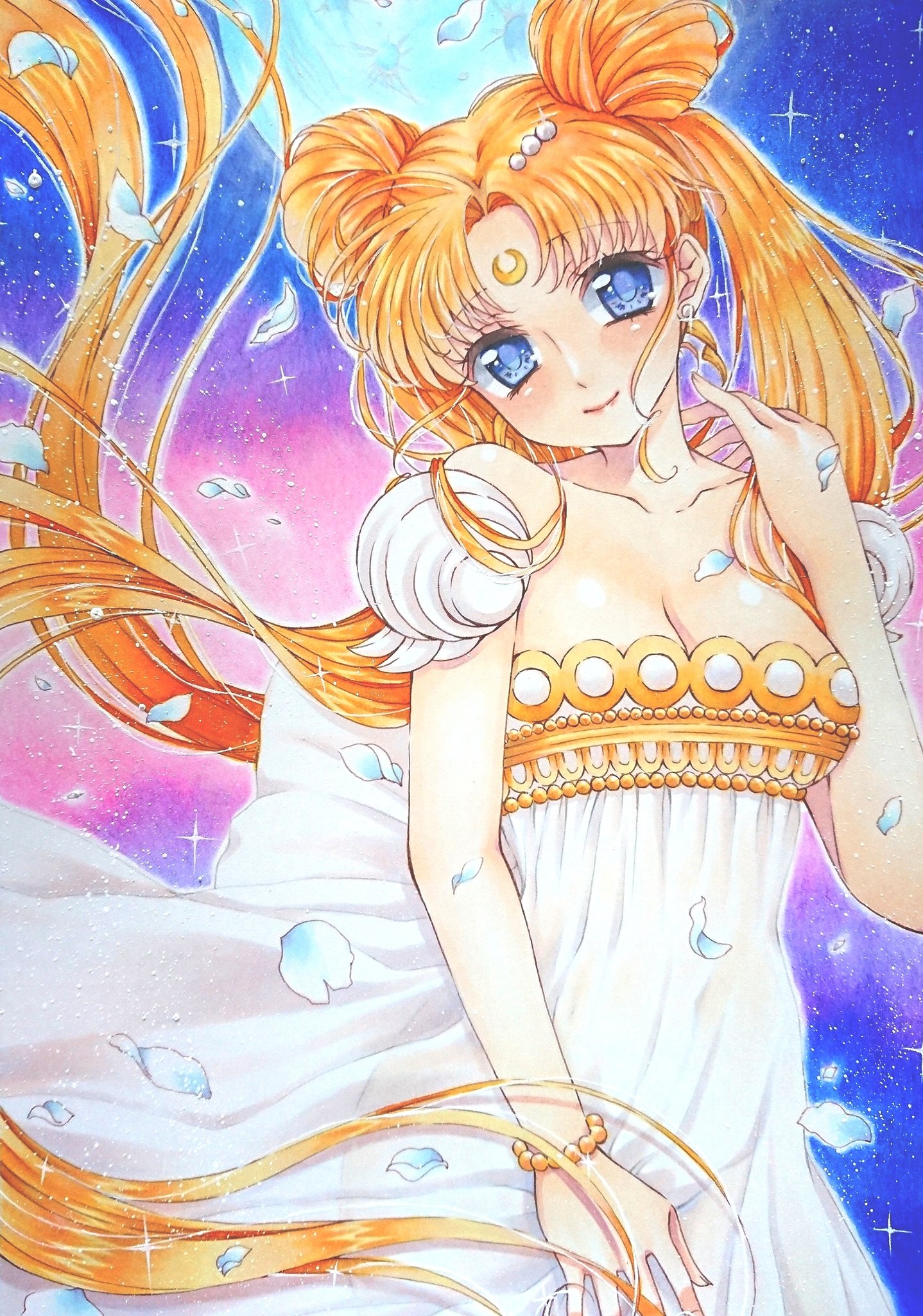 Kinopi Irasuto イラスト仕事募集中 Sur Twitter プリンセスセレニティーは綺麗に描きたかった一枚 W イラスト イラスト好きな人と繋がりたい Illust Peing Art アナログ絵描きさんと繋がりたい アナログイラスト 美少女戦士セーラームーン