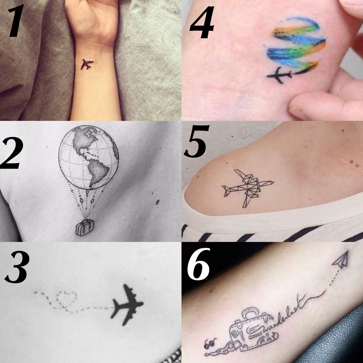 Beautiful Airplane Tattoo Ideas For Travel Lovers - YouTube