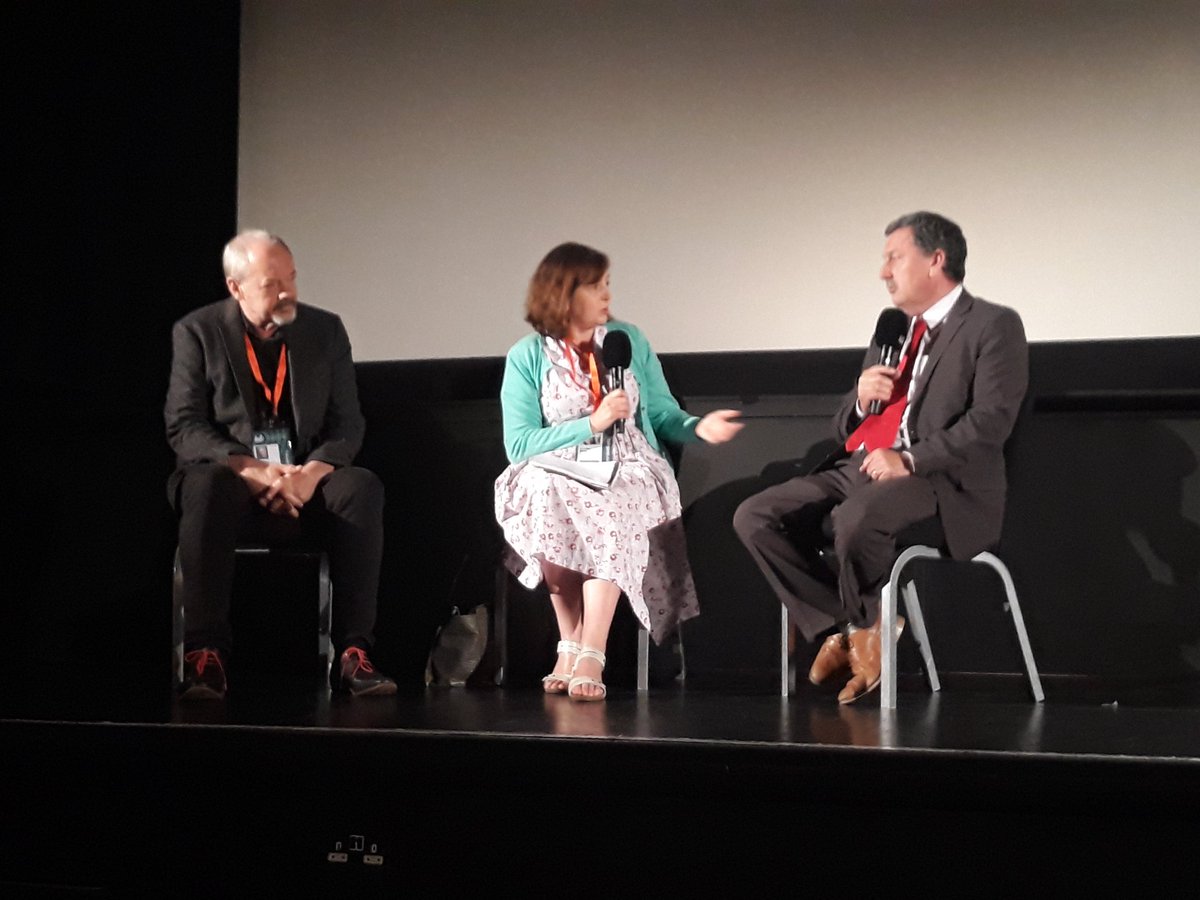 "Truth is always the first step on the road to justice and peace. Telling this story, as painful as it is, opens roads to reconciliation" - World Premiere of Ballymurphy Precedent. Director <a href="/Callum_Macrae/">Callum Macrae</a>, with protagonist and victim John Teggart #sheffdocfest