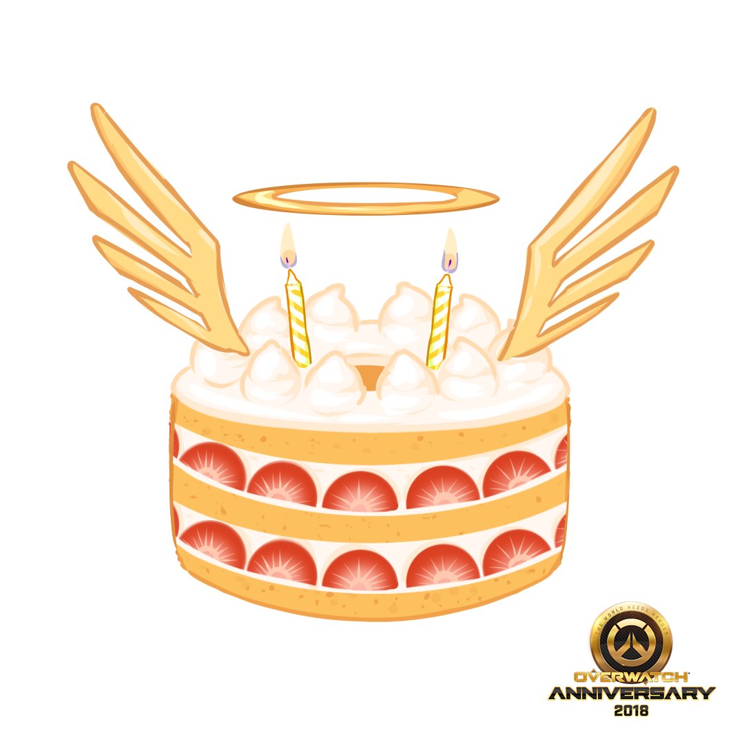 PlayOverwatch's tweet photo. @petmexx Dessert has arrived. 

Thanks for grouping up with us, heroes. Happy Anniversary! https://t.co/zNJRHHbgeq